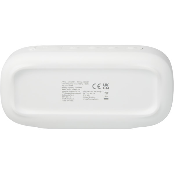 Stark 2.0 Bluetooth® Lautsprecher aus recyceltem Kunststoff, 5W, IPX5 - weiss