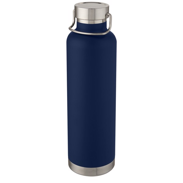 Bouteille de sport Thor de 1 L avec isolation par le vide et couche de cuivre - Bleu foncé