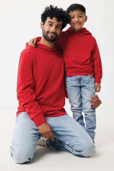 Iqoniq Yengo recycled cotton hoodie with sidepockets - Red / S