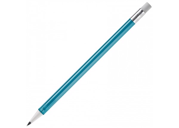 Illoc pencil transparent with eraser - Transparent Light Blue