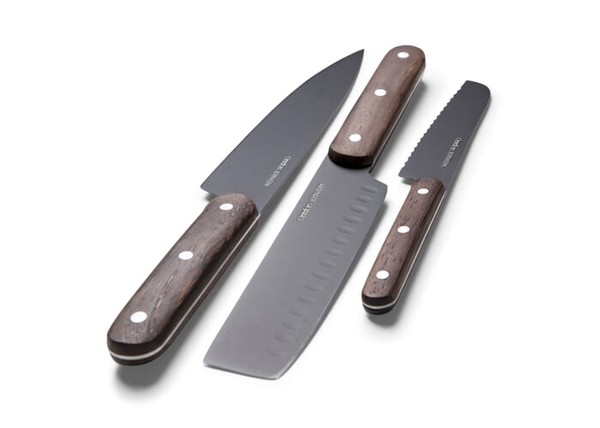 Orrefors Jernverk knife set wood set of 3