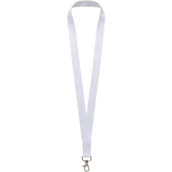 Lana recycled PET lanyard - full colour 2-sided sublimation - White / 10mm