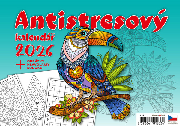 Plánovací stolní kalendář Antistresový pracovní 2026