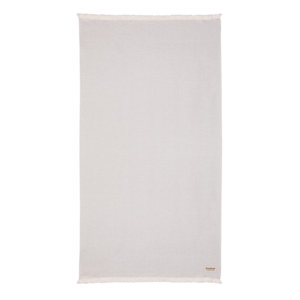 Odeja za brisače Ukiyo Hisako, recikliran bombaž, 100x180 - Siva