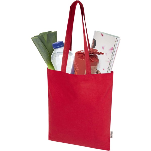 Tote bag in cotone riciclato certificato GRS da 180 g/m² Peru Blend - 7L - Rosso