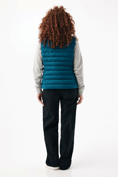 Dámská vesta IQONIQ Meru z recykl. polyesteru - Dark Teal / XL
