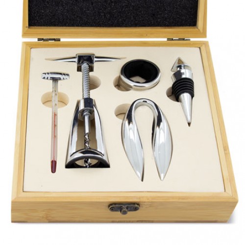 SET VINHO BAMBU 5 PCS "LIVORNO"