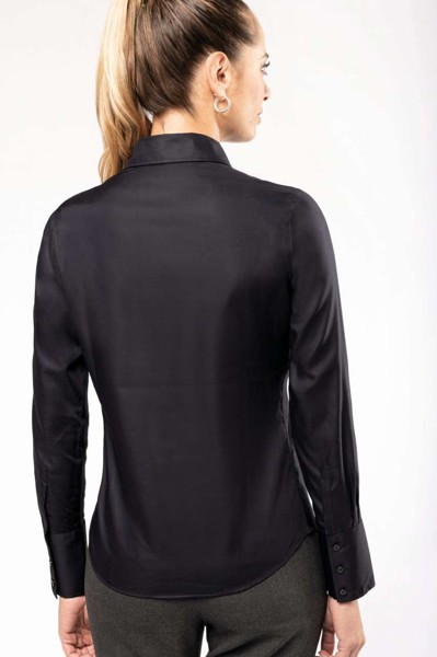 Ladies' Long-Sleeved Non-Iron Shirt - White / XL