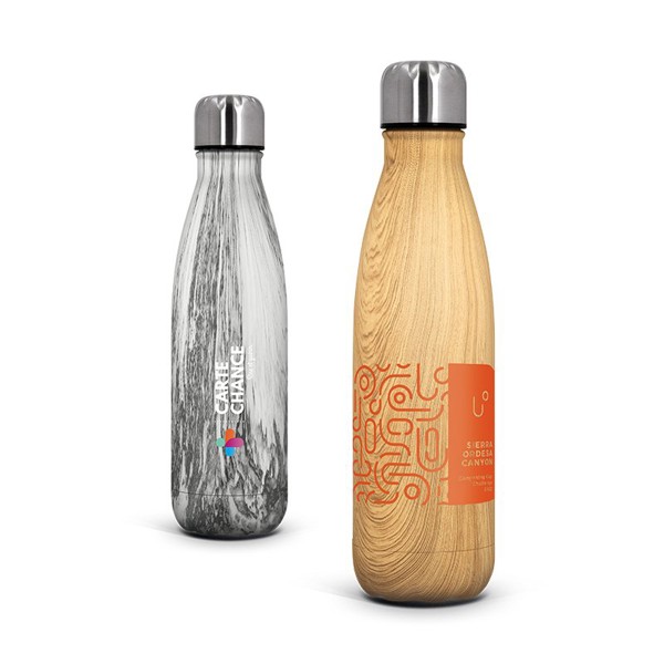 BOUTEILLE GOURDE 50 cl ISOTHERME DOUBLE-PAROI INOX - Blanc