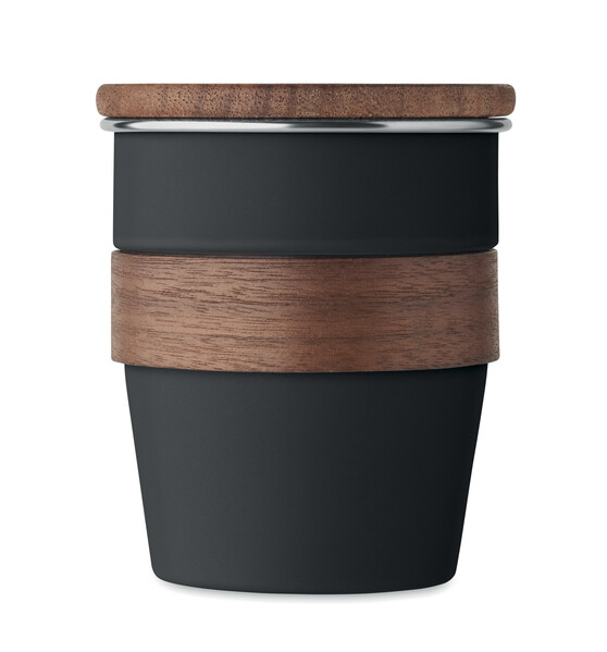 Single wall tumbler 350 ml Walnut - Black