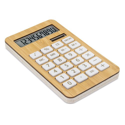 CALCULATRICE BAMBOU/FIBRE DE BLÉ "BIOMAT"