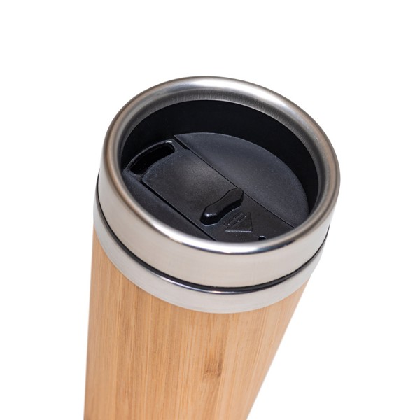 PS - PIETRO. Bamboo and stainless steel travel cup 500 mL