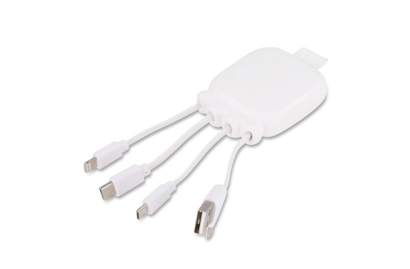 Xoopar Gamma 2 powerbank, 3000mAh, bio cable - White