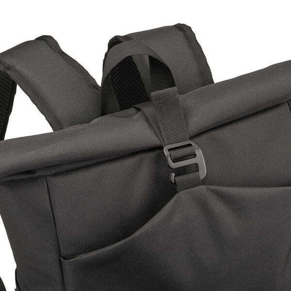 Polyester Pc Backpack (15") - Black