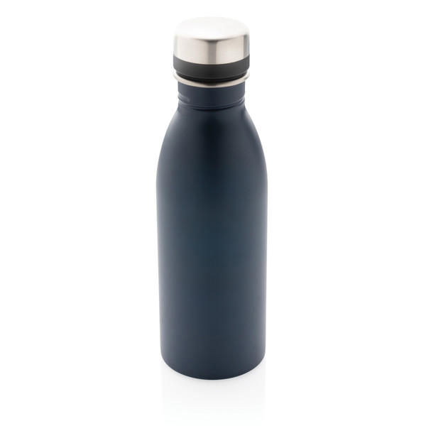 Bouteille d’eau 500ml en acier inoxydable recyclé RCS - Bleu Marine