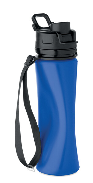 Bouteille de sport en silicone Lett - Bleu Royal