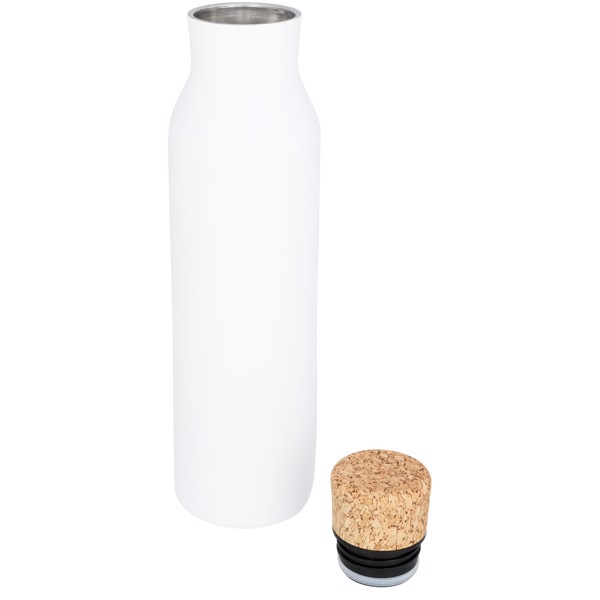 Bouteille Norse avec isolation par le vide et couche de cuivre 590ml - Blanc