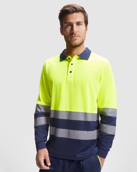 Av Polo Atrio M - Rojo Laboral/Amarillo Flúor / 3XL