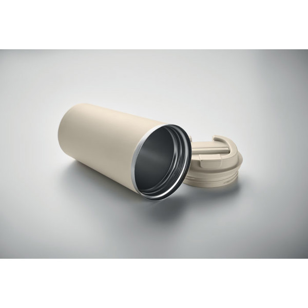 Double wall tumbler 510 ml Brace + - White