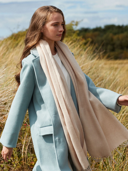 Classic Woven Scarf - Biscuit