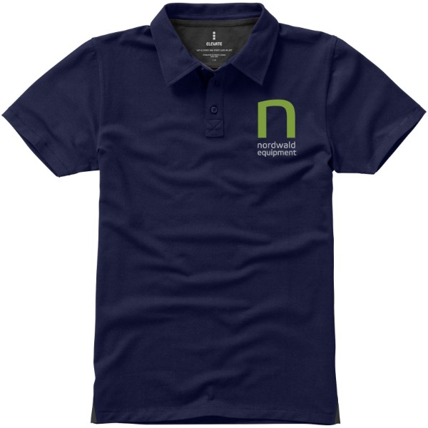 Polo stretch manches courtes homme Markham - Marine / L