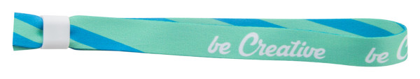 SuboWrist festival bracelet, polyester, 390x15 mm - White