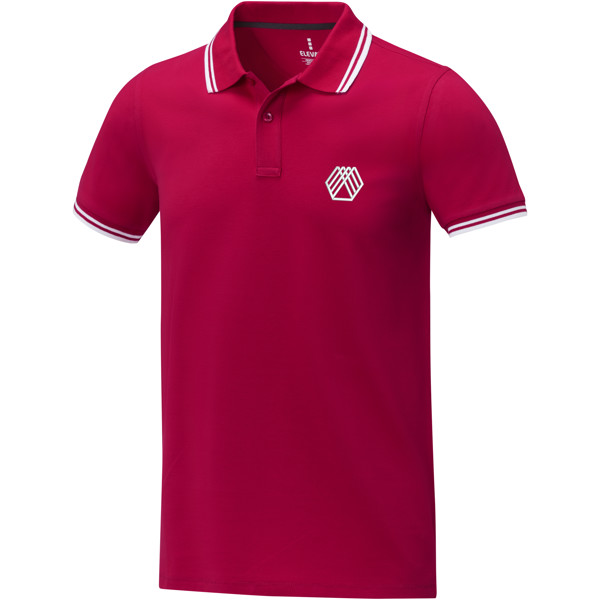 Polo tipping Amarago manches courtes homme - Rouge / M
