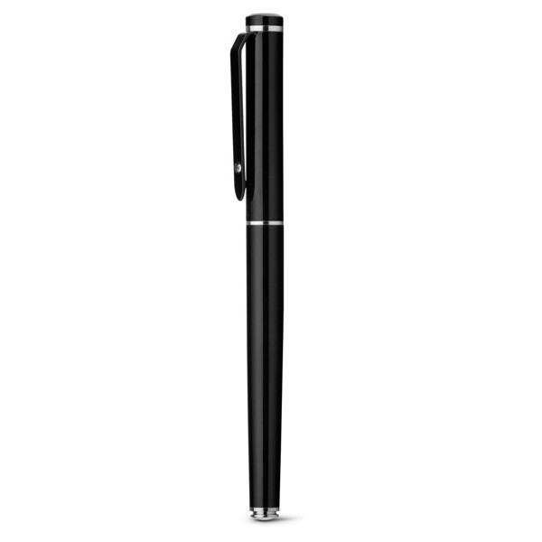 CALIOPE ROLLER. Metal rollerball with shiny nose cone - Black