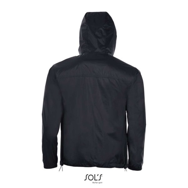 Sol's Skate - Unisex Lined Windbreaker - Black / Dark Grey / M