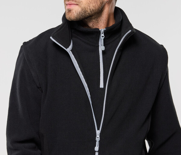 Bodywarmer polaire contrasté - GREY / 4XL