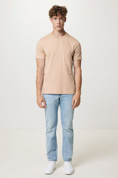 Iqoniq Brett recycled cotton t-shirt - Peach Nectar / S