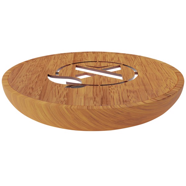 Stazione di ricarica wireless da 10 W con logo luminoso SCX.design W23