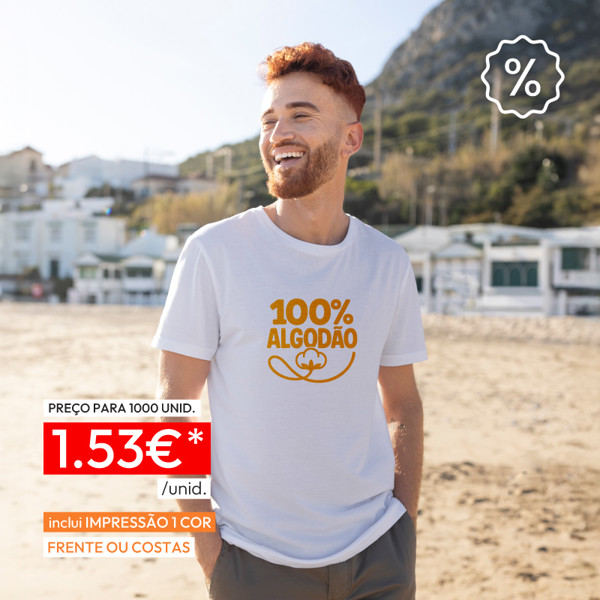 T-Shirt de Algodão Branca