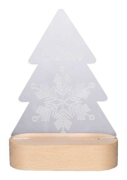 Karácsonyfa alakú LED-es trófea Woodify Xmas