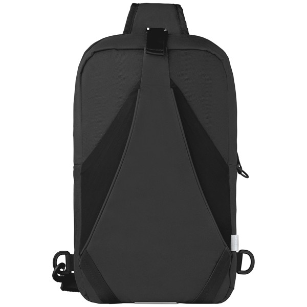 Coastal Threads™ Repreve® Dual Carry Sling Bag - 9 L - Black / Silkscreen