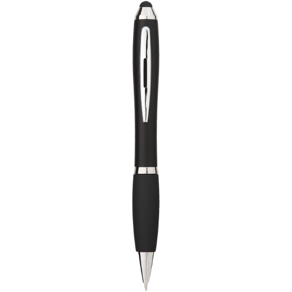 Nash coloured stylus ballpoint pen with black grip (blue ink) - Black