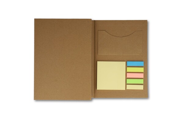Set de papeterie en papier recyclé à trois volets