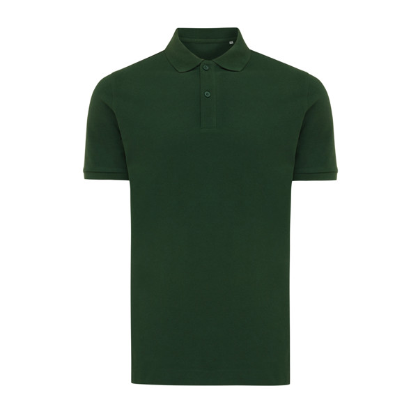 Polo tričko IQONIQ Yosemite z recykl. bavlny - Forest Green / XXS