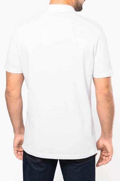 Men's Short-Sleeved Supima® Polo Shirt - White / L