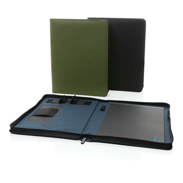 Impact Aware tech portfolio A4, 300D recycled rPET - Black