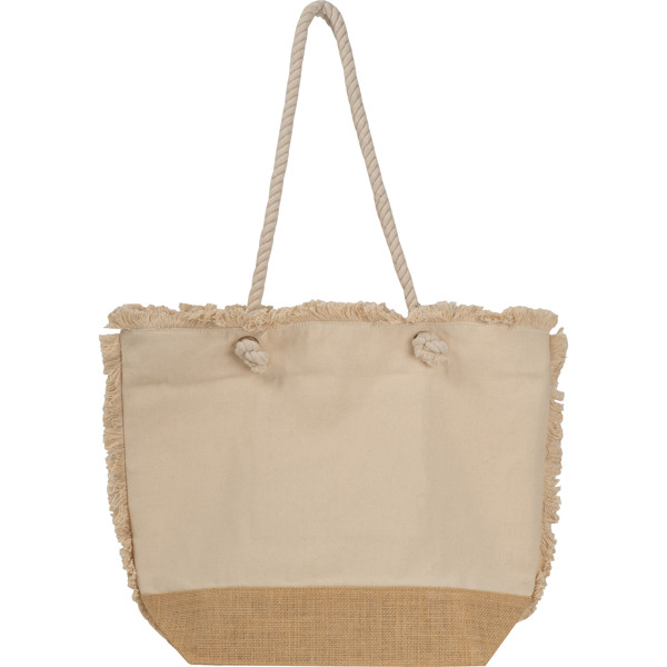 RICARDA Strandtáska juta aljjal - Beige