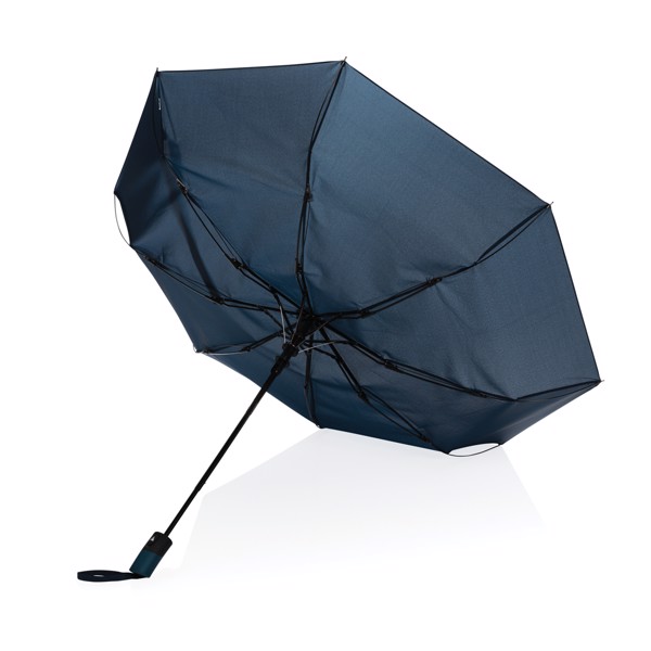 Mini parapluie automatique 21" en rPET 190T Impact AWARE™ - Bleu Marine