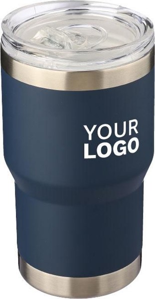 Recycled stainless steel double-walled travel mug (350 ml) Ayen - Grey
