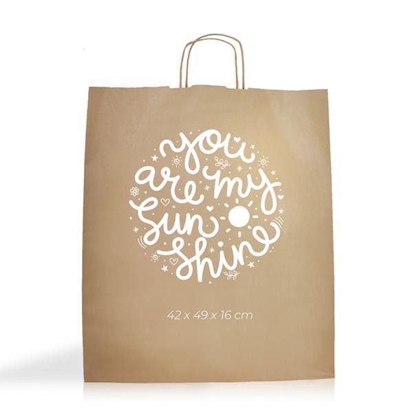 Saco Papel Kraft 100G/M2 42X49x16cm - Reciclado