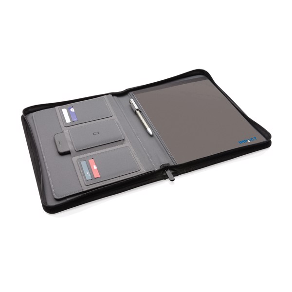 XD Xclusive A4 portfolio, recycled rPET, zipper - Anthracite