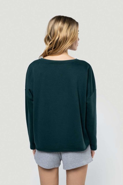 Ladies' Oversized Sweatshirt - Black / L/XL