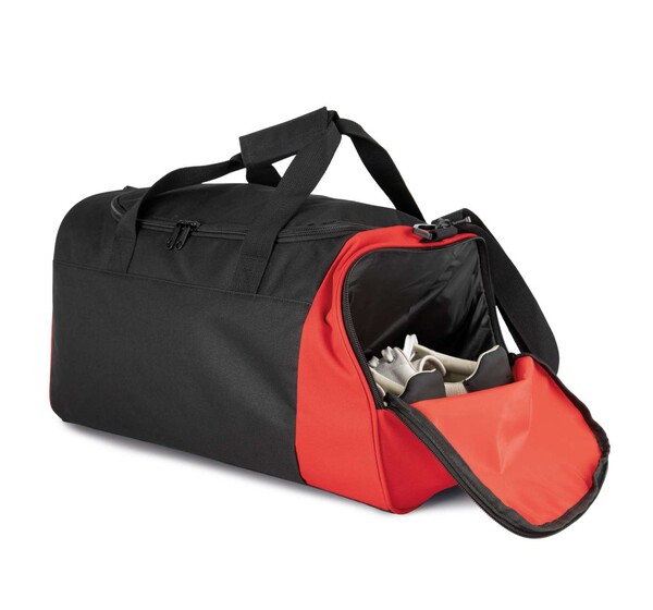 Bicolor Sport Bag - Forest Green / Light Grey / M