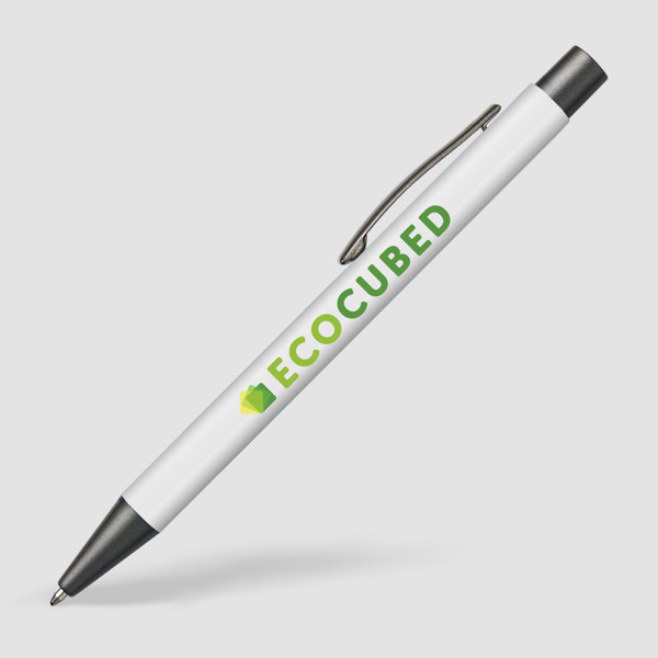 Stylo Bowie Softy - Blanc / Jet d’encre 4 couleurs