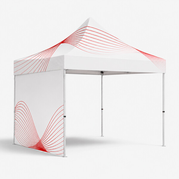 Kit de Tenda 1,5x1,5m, Impressão em Poliéster 100% 115g/m² - |--- 1 Parede