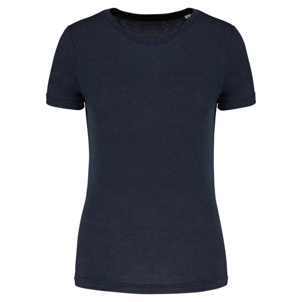 Ladies' Triblend Round Neck Sports T-Shirt - French Navy Heather / M